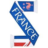 Eurzom 1 Pcs Soccer Scarf Soccer Fans Souvenir High Definition Universal Polyester Double Side Logo Print Scarf Gifts for Men Women (France)