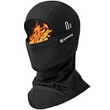 ShinHye Balaclava Ski Mask for Cold Weather, Windproof Thermal Face Masks for Winter Outdoor Sport, Riding Motorcycle Snowboarding Ice Fishing Warm Mask Unisex Black