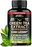Green Tea Extract - 50% EGCG, Extra Strength 20:1 Extract - Natural Green Tea Supplement + Green Coffee Beans & Apple Cider Vinegar - Energy & Metabolism Support - for Men & Women - Vegan 120 Capsules