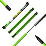 Josongslax Golf Alignment Sticks, 2 Pack Plastic 49" Collapsible Alignment Stick Golf Practice Rods Aid for Aiming, Putting, Swing Trainer, Posture Corrector with Tube Case, Golf Training Equipment