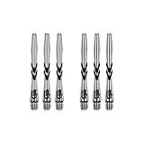 RED DRAGON Gerwyn Price Iceman V-Groove Aluminium with Logo Short Black Stems