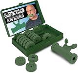 Bas Rutten O2Trainer: Breathing Muscle Training Device | Lung Power & Endurance Tool for Athletes, Singers & High-Altitude Performance | Diaphragmatic Respiratory Trainer | 16 Resistance Caps | Green