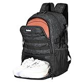 Goloni Basketball Backpack,Large Basketball Bag with Ball Compartment & Shoe Compartment,Sports Bag Fit Volleyball, soccer