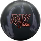 Hammer Raw Bowling Ball (Black/Grey, 15lbs)