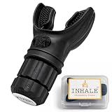 Inhale Lung Trainer | Breathing Exercise Device for Lungs | Made in USA | Lung Exerciser Device | Breathing Trainer | Adjustable Resistance | Medical Grade Silicone Mouthpiece | Carrying Case included