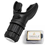 Inhale Lung Trainer | Breathing Exercise Device for Lungs | Made in USA | Lung Exerciser Device | Breathing Trainer | Adjustable Resistance | Medical Grade Silicone Mouthpiece | Carrying Case included