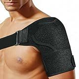Shoulder Brace for Men and Women for Torn Rotator Cuff,Arm Sling Shoulder Immobilizer,Shoulders Compression Sleeve and Support For Pain Relief,Fits Right or Left Shoulder for Daily Use and Recovery (1, Black)