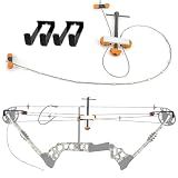 INJOER Compound Bow Press Archery Ratchet Bow Press Portable Universal Compound Bows Changer Tool Accessories for Shooting Hunting