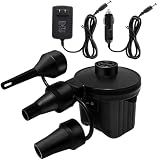 Newpol Inflatable Bed Pump, Electric Air Pump(100 Gallon/Min) for Air Mattress Beds, Inflatable Swimming Pools, Swimming Ring（AC110-240V/DC12V）