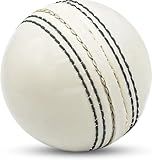 Generic MSAIFA Cricket Ball for Traning and Practice Made with Soft Materil with Good Bounce and Durable Traditional Seams Stitched for Juniors and Seniors (White)