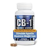 Supragenix CB-1 Weight Gainer Pills (90 Count) | Weight Gain Support for Women & Men | Clinically Tested Appetite Booster | Powerful Mass Gainer