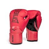 Everlast Elite 2 Boxing Gloves | Pro Training & Heavy Bag Gloves | Men & Women | Ventilated Palm | Multi-Layer Protection | Red, 14 oz