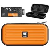 Target Darts Takoma Dart Case Wallet, Regular Size, Orange | Store 3 Fully Assembled Darts & Accessories | Dart Holder with Zip Lock Pouches, Store Flights, Shafts & Swiss Points