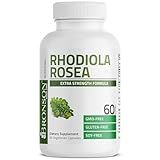Bronson Rhodiola Rosea Vegetarian Capsules - Adaptogenic Herb - Brain, Stress & Mood Support - Non-GMO, 60 Count
