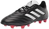 adidas Unisex Goletto Firm Ground Soccer Shoe, Core Black/White/Red, 11.5 US Men