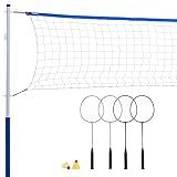 Franklin Sports Complete Badminton Net Set for 4 Players - Recreational
