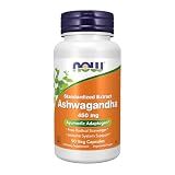 NOW Supplements, Ashwagandha 450 mg (Standardized Extract), 90 Veg Caps