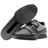 kcross Deadlift Shoes Squat, Weightlifting for Man Woman Weight Lifting Powerlifting Obsidian Black