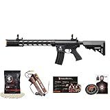 Lancer Tactical Gen 2 Durable Airsoft M4 SPR Interceptor AEG Polymer- Full/Semi-Auto, 1000 Rounds Bag of 0.20g BBS, Battery& Charger Included