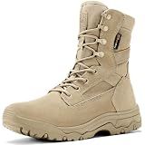 FREE SOLDIER Men's LT Daily Work 8" Military Tactical Boots,Tan,10