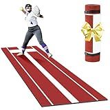 Neoaider 10 x 3 FT Softball Pitching Mat, Pitching Mat with Non-Slip Backing, High Density Anti-Fade Turf, Softball Pitching Mound for Indoor & Outdoor Use, Clay