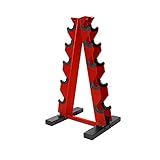 CAP A-Frame Dumbbell Hand Weight Vertical Storage Rack - Red