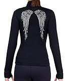 NY2 SPORTSWEAR Figure Skating Polartec Polar Fleece Jacket with Rhinestones JRC11 - Adult Sizes - (Adult Medium)