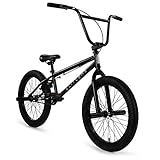 ELITE BICYCLES Elite BMX Bicycle 20inch & 16inch Freestyle Bike - Stealth and Peewee Model (Matte Black, 20)