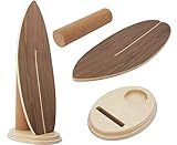 Balance Board Indoor Surfboard Surf Style Home Fitness with Wheel for Exercise, Athletic Training and Board Sports - Fun Workout Equipment For Balance, Stability and Improving Core Strength…