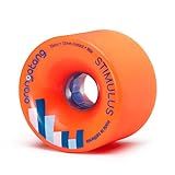 Orangatang Stimulus 70 mm 80a Freeride Longboard Skateboard Wheels (Orange, Set of 4)