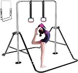 FBSPORT Gymnastics Bar for Kids Adjustable Height Gymnastic Horizontal Bar