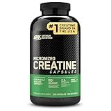 Optimum Nutrition Micronized Creatine Monohydrate Capsules, Keto Friendly, 2500mg, 200 Capsules (Packaging May Vary)