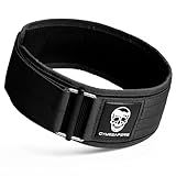 Gymreapers Quick Locking Weight Lifting Belt for Men Gym Belt for Powerlifting Deadlift Belt with 4 Inch Neoprene Metal Buckle Back Support Weightlifting Belt Women (Black, Medium)