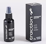 Traction+ Premium Shoe Grip Spray – Trusted by Collegiate & Pro Athletes | Restores Squeaky Court Traction | Natural, Odorless Anti-Slip Spray for Basketball, Volleyball & Pickleball