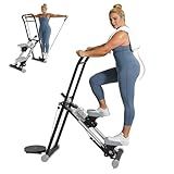 OVER SELF Steppers for Exercise at Home, Stair Stepper with Handlebar for Full-Body Workout, for Compact Folding Stair Climber with Adjustable Handlebar/Pedal, 350lbs Weight Capacity, Knee-Friendly