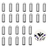 LNQ LUNIQI 24 Pcs Dart Flight Wing Savers Protectors Aluminum Alloy Dart Wing Corrector Fixed 90 Degrees Professional Competition Dart Accessories(Silver)