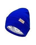 Curly Girl Women's Satin Lined Knit Winter Hat Beanie for Curls, Women's Winter Hats, Cuffed Beanie, Curls, Curly Hair Girls Royal Blue