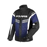 Polaris Men's TECH54 Northstar Jacket, Waterproof, Breathable, Insulated, Warm Winter Coat for Snowmobiling and Off Road Riding, Polyester, Blue - 2833001,Blue,L