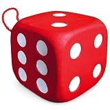 Morrell High Roller Foam Archery Target, 6 Sided Cube with 21 Bullseye, Red