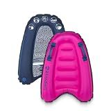 Premium Kids Inflatable Boogie Board Lightweight Swimming Floating Surfboard for Beach & Pool Fun Durable Inflatable Surf Body Board for Wave Riding Summer Pool Floats & Beach Toys (Pink)
