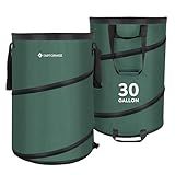 Emptorwise - 2-Pack Collapsible Pop up Trash Cans, Camping and RV Accessories for Inside & Outside, Camper Gear, Tent Essentials, Recycle Can, Travel & Trailer Must-Haves, Garbage Bin and Cool Stuff