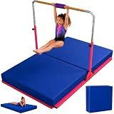 SaferBounce Landing Gymnastics Mat 6Ft x 4Ft x 6″ | Crash Pad for Kids | Soft Gymnastics Pad for Tumbling, Cheerleading & Training | Toddler Crash Mat | Sensory Crashpad | Climbing & Bouldering