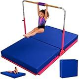 SaferBounce Landing Gymnastics Mat 6Ft x 4Ft x 6″ | Crash Pad for Kids | Soft Gymnastics Pad for Tumbling, Cheerleading & Training | Toddler Crash Mat | Sensory Crashpad | Climbing & Bouldering