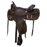 Schneiders Apache II Trail Saddle | Artisan-Crafted Comfort for Every Horse Ride | Color Dark Oil | Size 16
