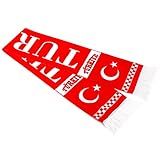 2-pack Of Soccer National Team Scarves,Soccer Fans Souvenir Double Side Logo Print Scarf,World Top 40 National Team Scarf(Turkey)