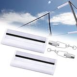 Otoolling 2 Pcs Volleyball Net Tightener, Metal Rope Tensioner with 2 Net Lock Covers, Volleyball Holder for Hitting, Heavy Duty Ratchet Tightening System, Badminton Equipment, Clothesline Tightener