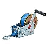 OPENROAD Boat Winch 3500lbs Hand Winch, with 32ft Blue Strap and 2 Speed switchable, for Boat Trailer Towing Winch