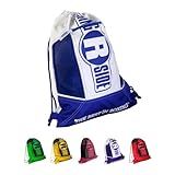 Ringside Boxing Glove Cinch Sack - Lightweight Gym Bag, Blue/White