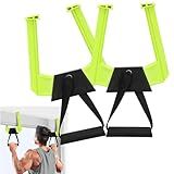 Portable Pull Up Bar for Doorway,Travel Pull Up Bar,Adjustable Home Gym Equipment,Dual Handle Design for Pull-Ups,Maximum Load Capacity of 330lb, No Screws Installation,Green