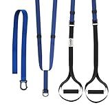 CoreKit Bodyweight Straps for Home Workouts, Full-Body Resistance Training Kit for Strength, Powerlifting, and Core Exercise (Blue)